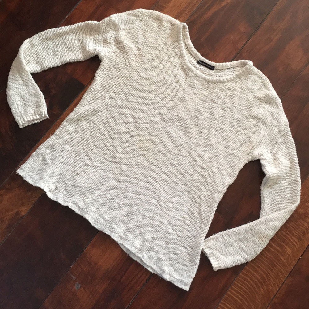 Brandy Melville fuzzy knitted cotton sweater - Picture 7 of 8